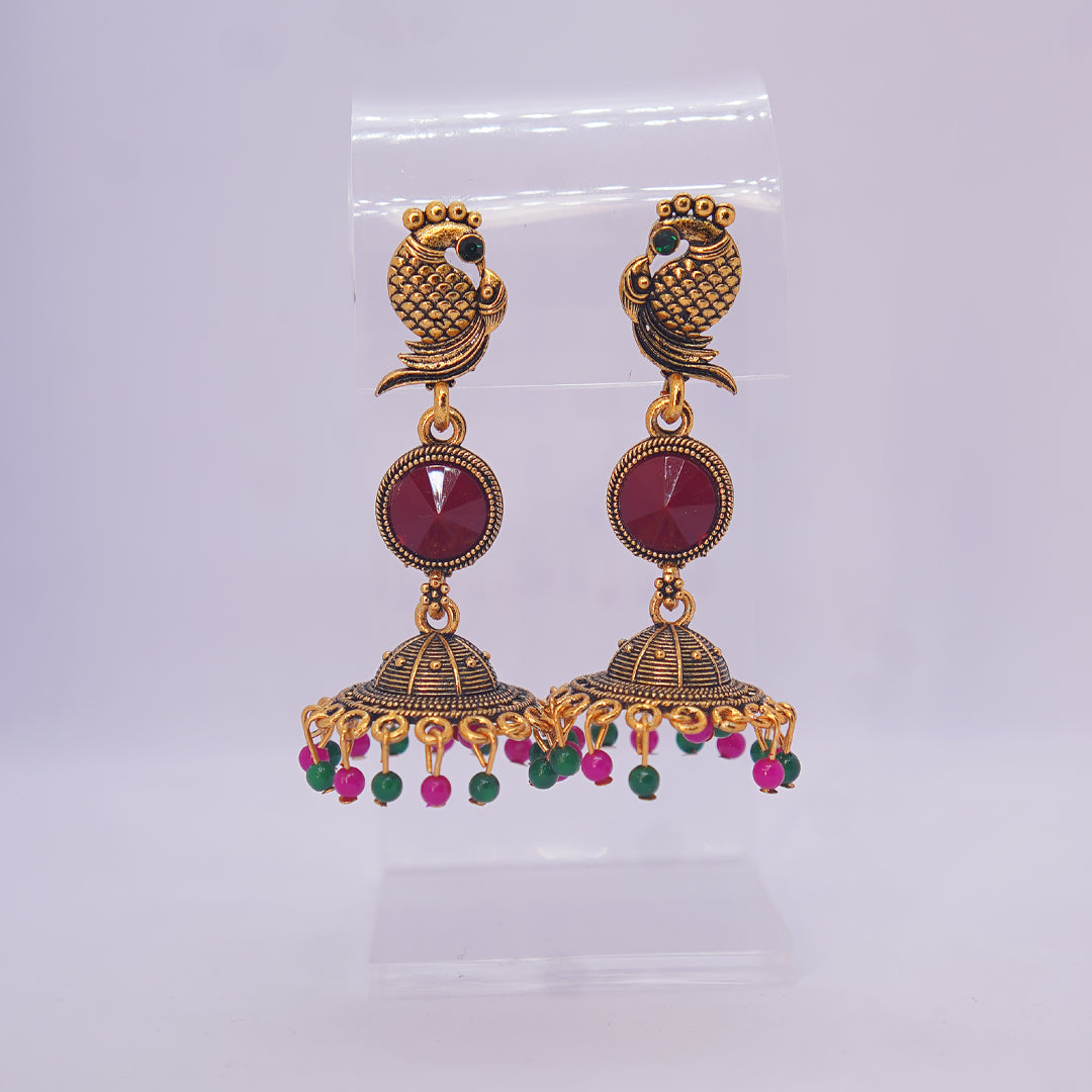 Temple Bloom Drop Earrings