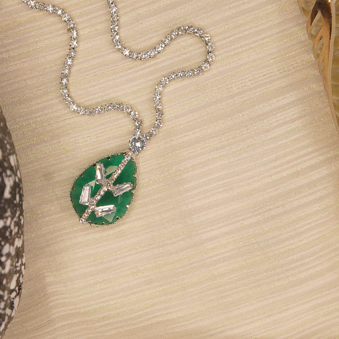 Birthstone Green Pendant Necklace