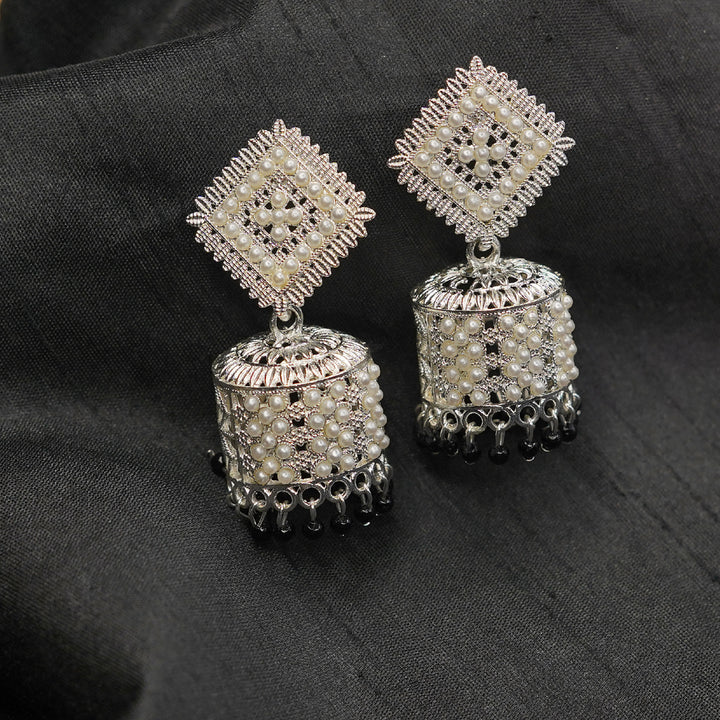 Mehpriye Cubic Zirconia Traditional Jhumka earrings