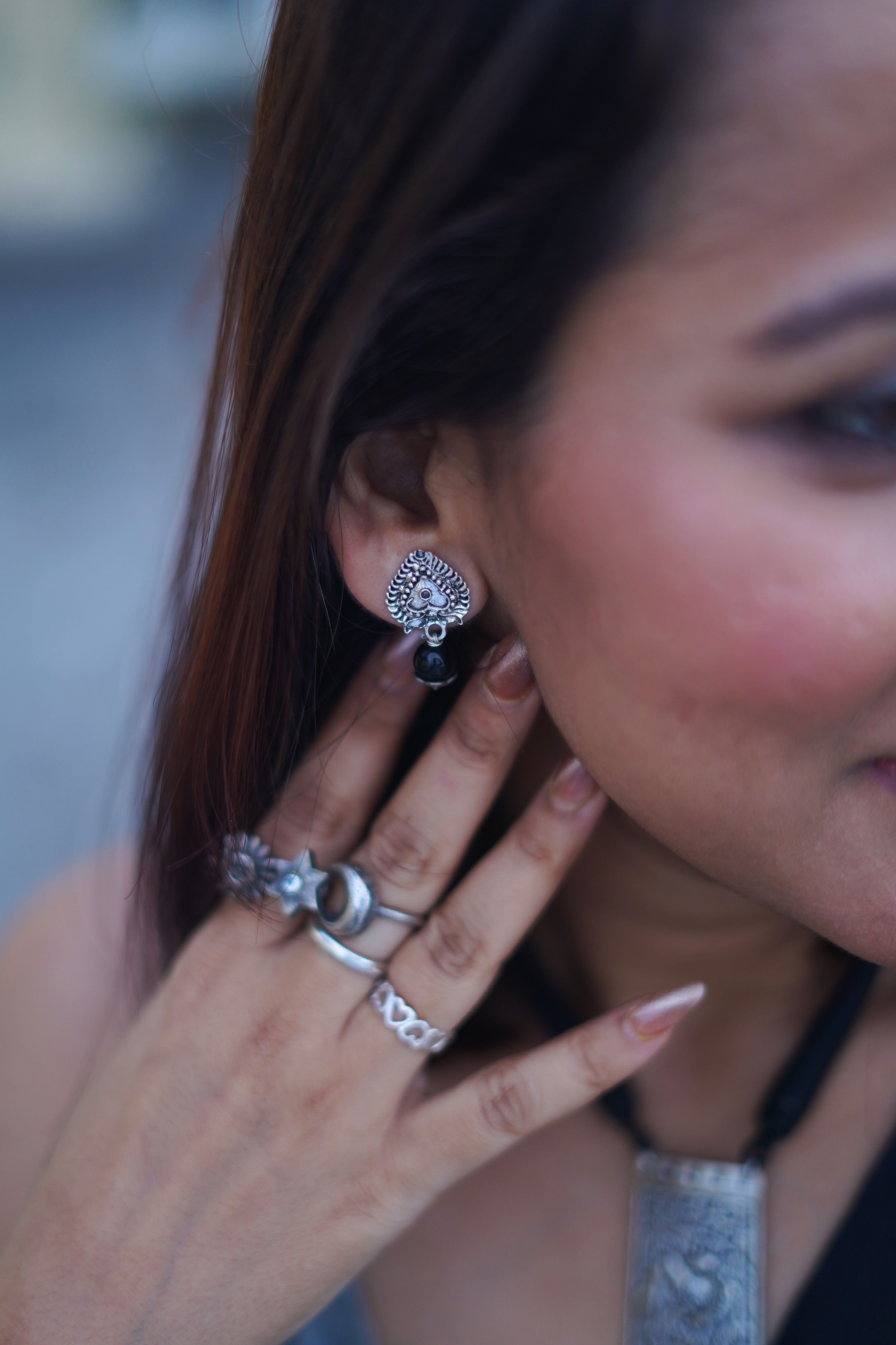 Designer Silver Plated Handcrafted Neckwear Set