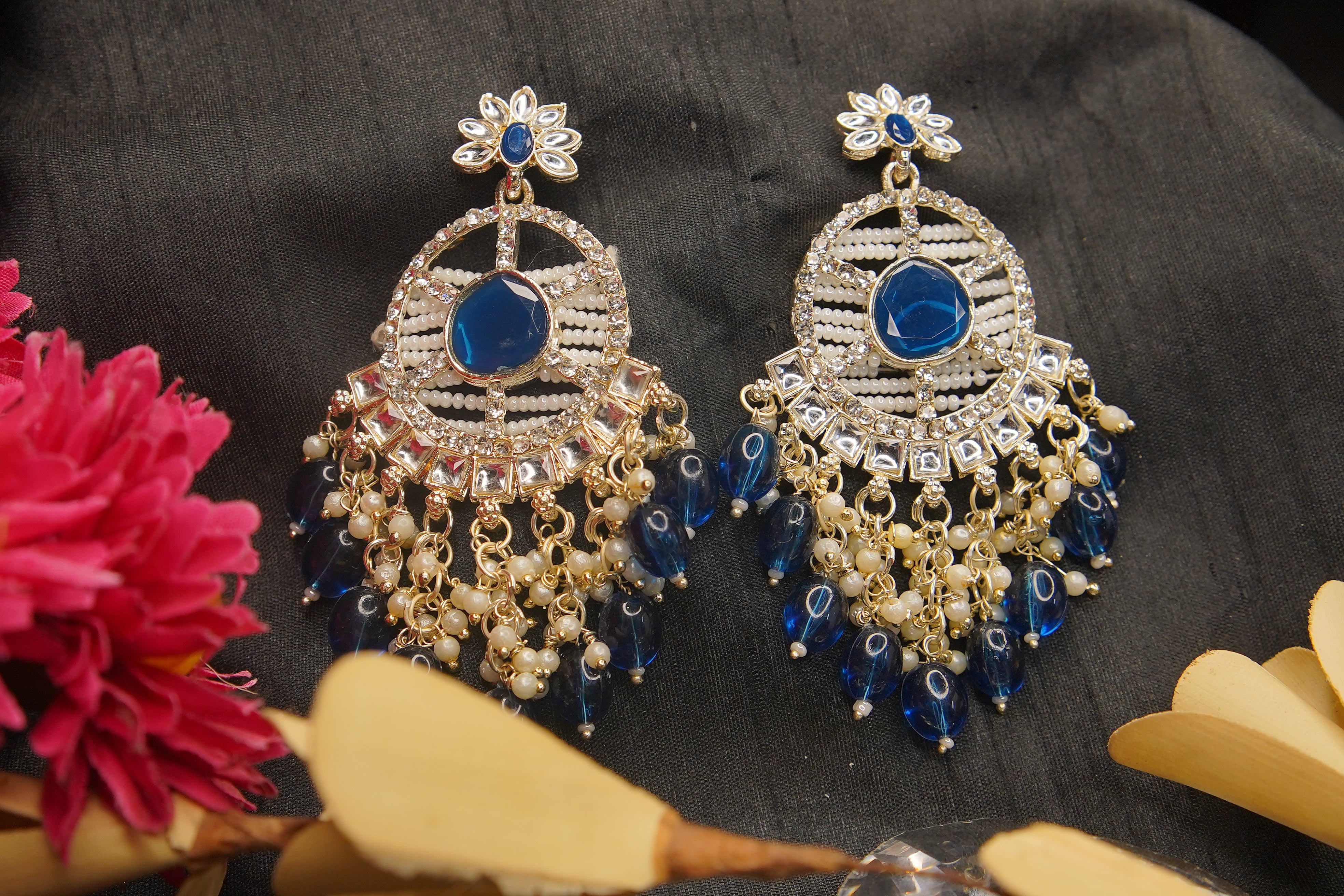 Sapphire Rain Chandbalis