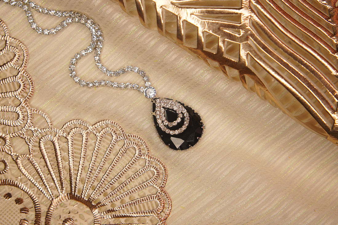 Birthstone Black AD Stone Necklace