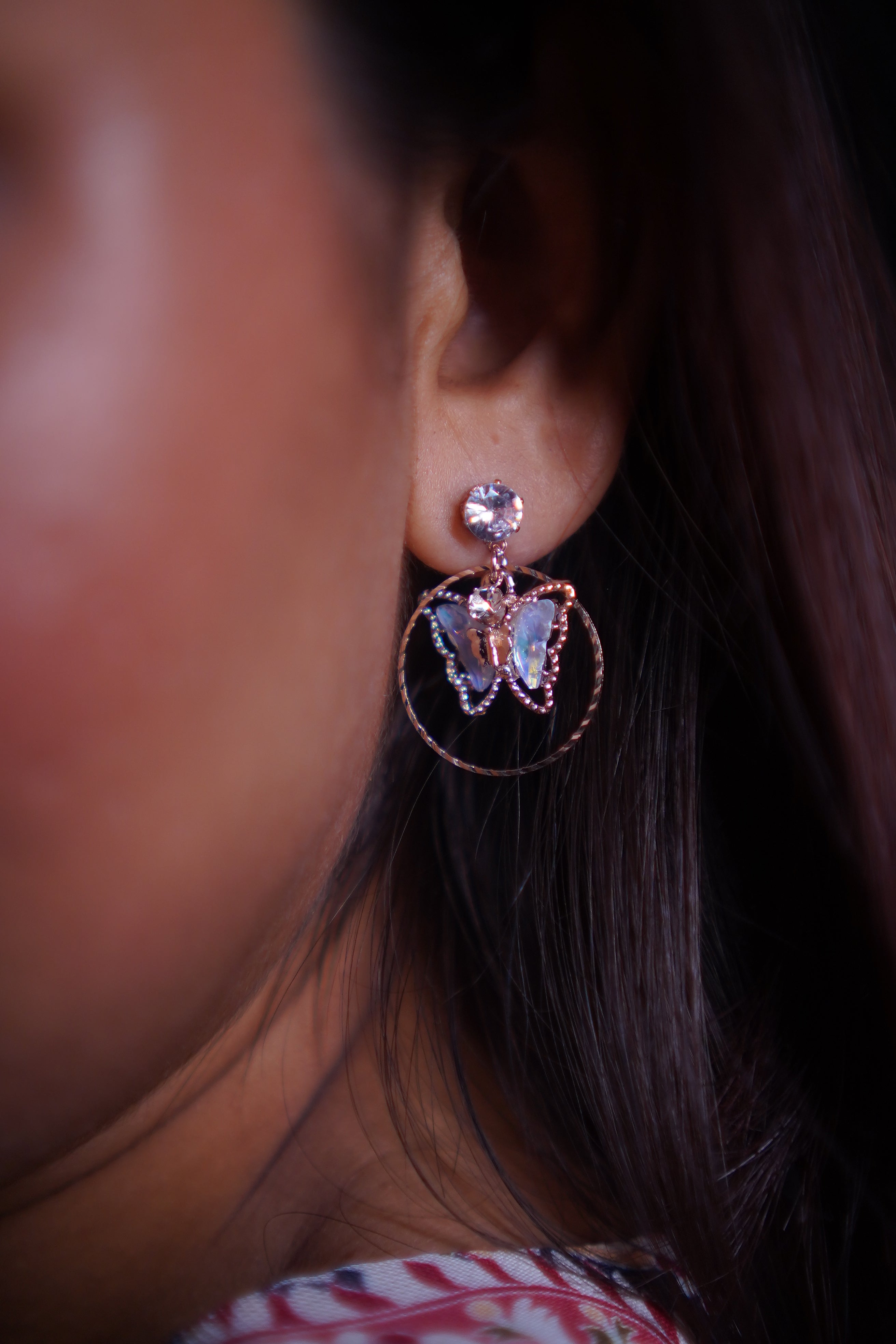 18k Gold Plated Korean Butterfly Droplet