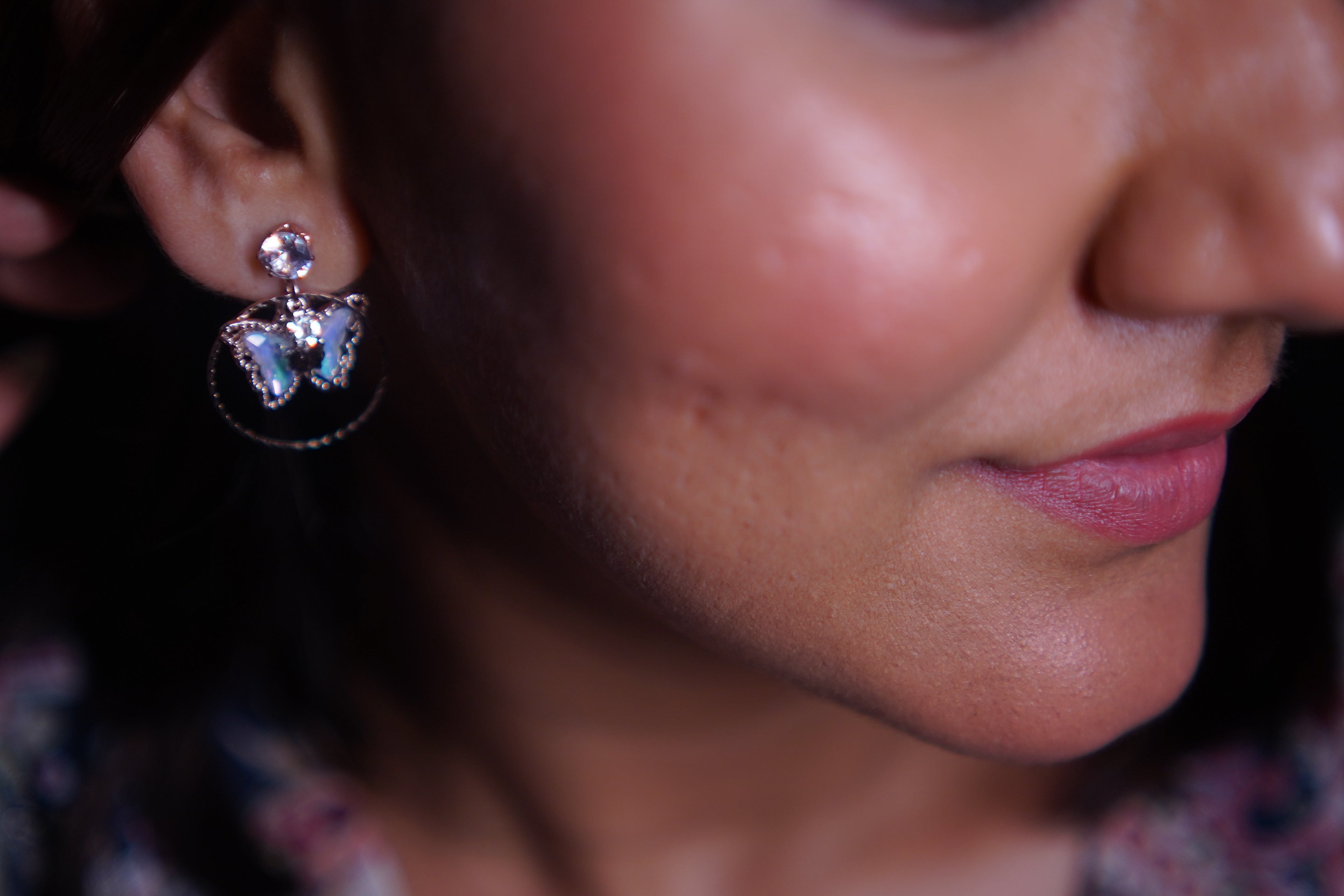 18k Gold Plated Korean Butterfly Droplet